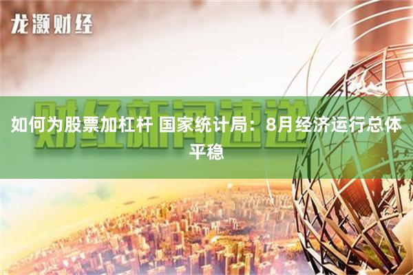 如何为股票加杠杆 国家统计局：8月经济运行总体平稳
