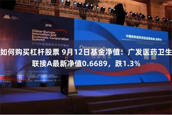 如何购买杠杆股票 9月12日基金净值：广发医药卫生联接A最新净值0.6689，跌1.3%