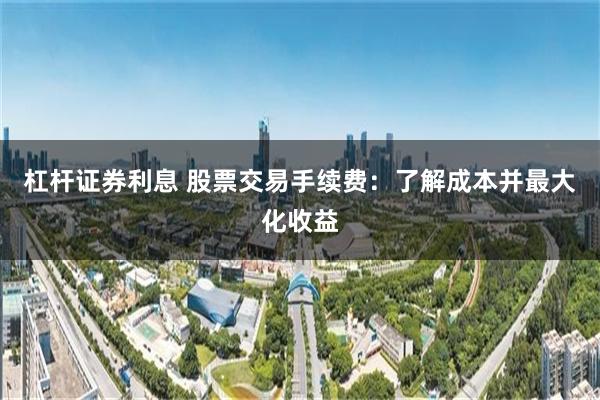 杠杆证券利息 股票交易手续费：了解成本并最大化收益