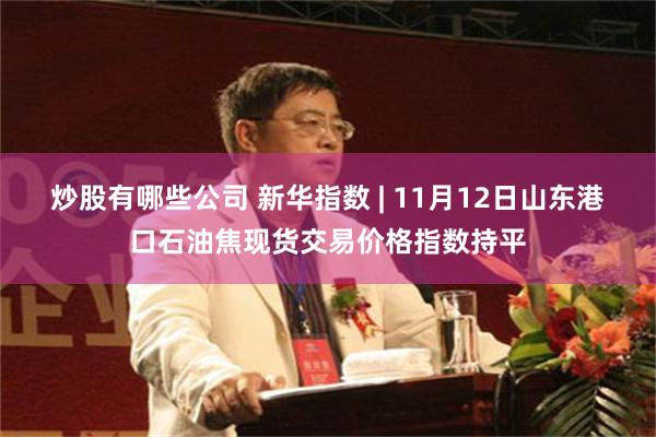 炒股有哪些公司 新华指数 | 11月12日山东港口石油焦现货交易价格指数持平