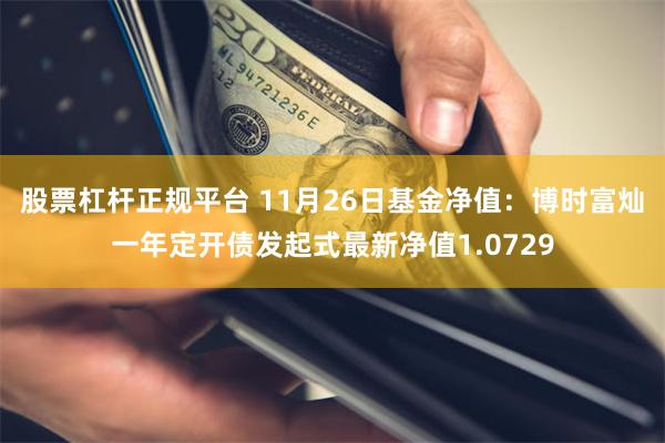 股票杠杆正规平台 11月26日基金净值：博时富灿一年定开债发起式最新净值1.0729
