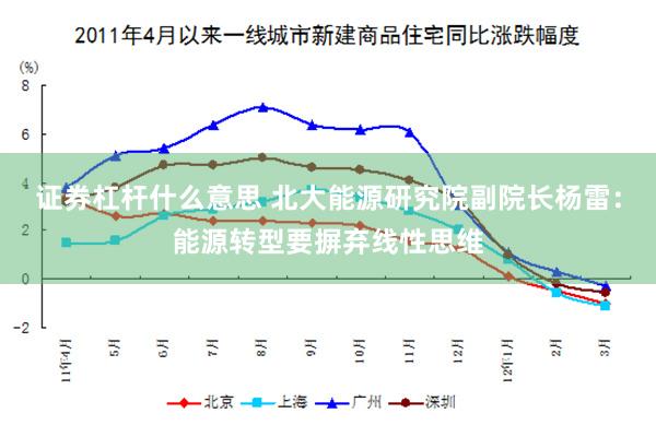 证券杠杆什么意思 北大能源研究院副院长杨雷：能源转型要摒弃线性思维