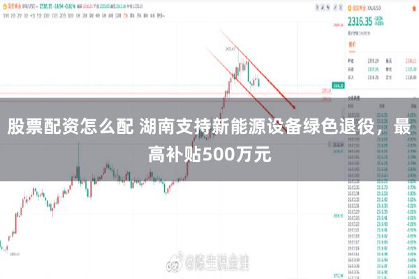 股票配资怎么配 湖南支持新能源设备绿色退役，最高补贴500万元