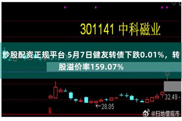 炒股配资正规平台 5月7日健友转债下跌0.01%，转股溢价率159.07%