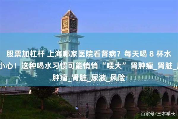 股票加杠杆 上海哪家医院看肾病？每天喝 8 杯水还肾虚？小心！这种喝水习惯可能悄悄 “喂大” 肾肿瘤_肾脏_尿液_风险
